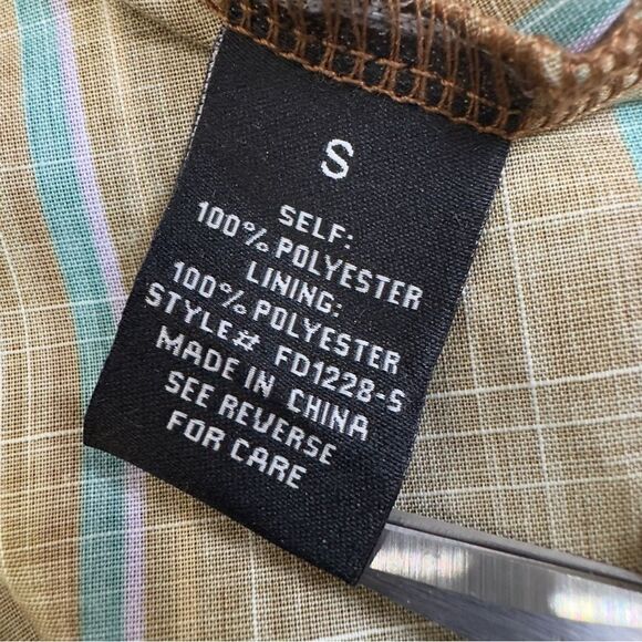 NWT Flying Tomato Freemarket Give It A Go Woven Striped Mini Shirt Dress Small - Picture 16 of 16